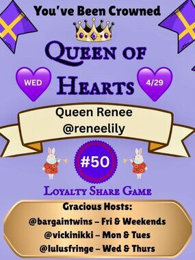 Queen of Hearts Loyalty Share Game Feature